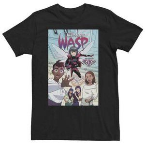 MARVEL Unstoppable Wasp Comic Cover Black 3XL T-Shirt New NWT Men's Tee S/S